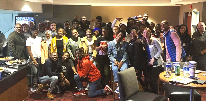 Seton Hall University Treats Newark Public High School Students to “Newark Day” at the Prudential Center