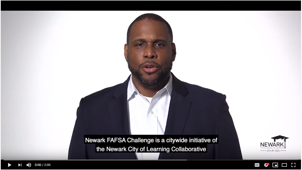 Video: Newark FAFSA Challenge