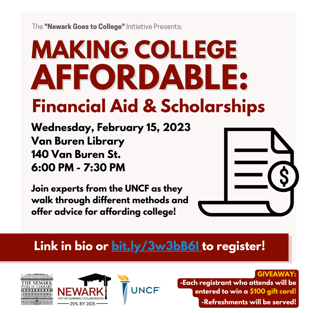 [Past Event] Making College Affordable: Financial Aid & Scholarships @ Van Buren (2/15)